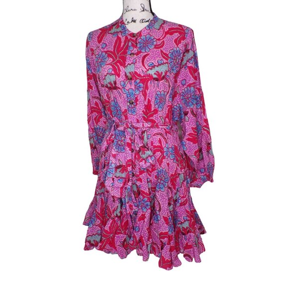 🆕RHODE Emma Floral Print Poplin Mini Dress Size Medium - Picture 8 of 13